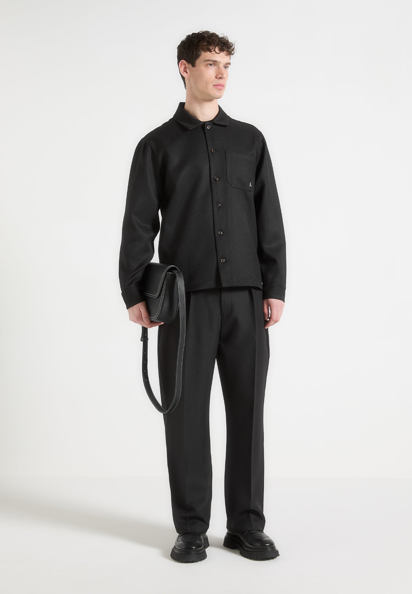 Tailored Overshirt - Black