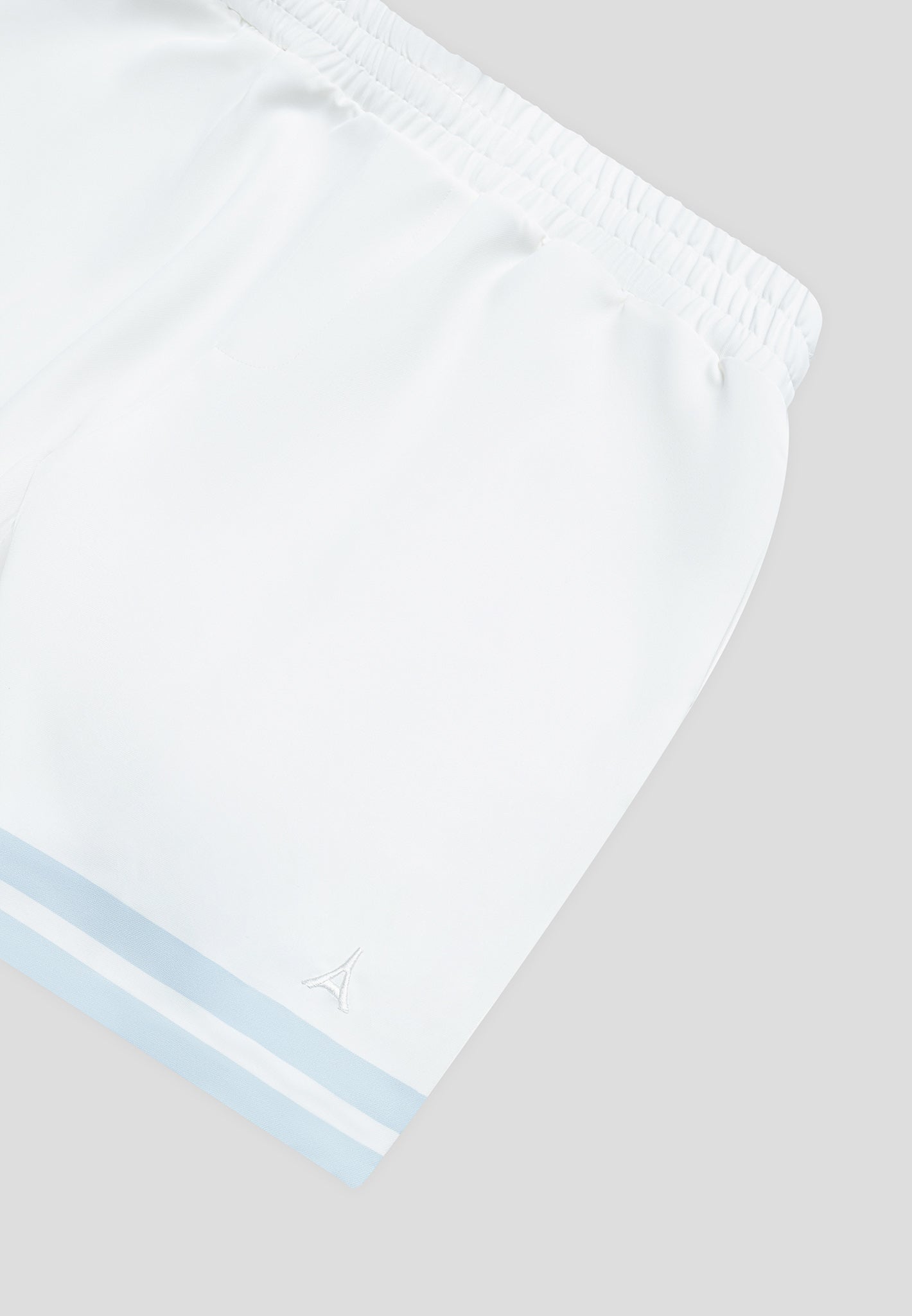 Floral Border Shorts - Blue