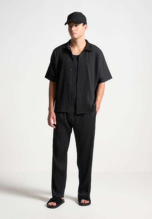 Pleated Shirt - Black